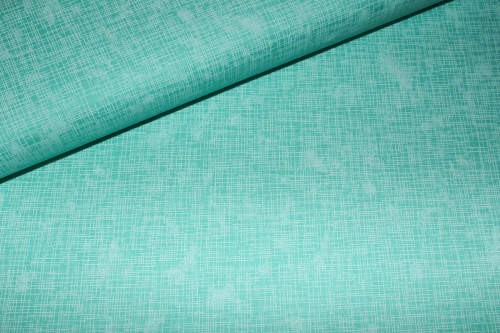 Designerbaumwollstoff Quilters Linen -  pool  (10 cm)